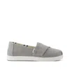 Toms Kid's Alpargata Classic Kids Shoe Drizzle Heritage Canvas In Gray