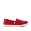Toms Kid's Alpargata Classic Kids Shoe Heritage Canvas In Red