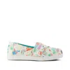 Toms Kid's Alpargata Classic Kids Shoe Marshmallow White Sketchbook Print In Multi