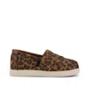 Toms Kid's Alpargata Classic Toddler Shoe Brown Sugar Leopard Print In Brown