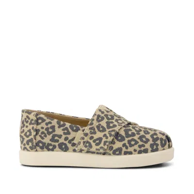 Toms Babies' Kid's Alpargata Classic Toddler Shoe Natural Leopard Print