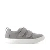 Toms Kid's Cruz Double Strap Drizzle Heritage Canvas Kids Sneaker In Gray