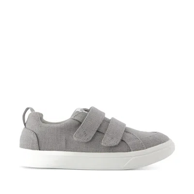Toms Kid's Cruz Double Strap Drizzle Heritage Canvas Kids Sneaker In Gray