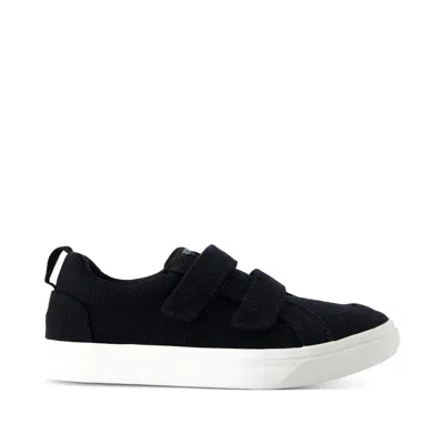 Toms Kid's Cruz Double Strap Heritage Canvas Kids Sneaker In Black
