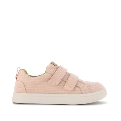 Toms Kid's Cruz Double Strap Kids Sneaker Bloom Chambray Dot In Pink