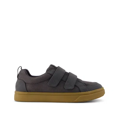 Toms Kid's Cruz Double Strap Kids Sneaker Forged Iron Deboss Suede In Multi