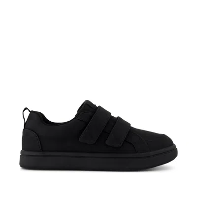 Toms Kid's Cruz Double Strap Kids Sneaker Microsuede In Black