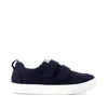 Toms Kid's Cruz Double Strap Navy Heritage Canvas Kids Sneaker In Blue