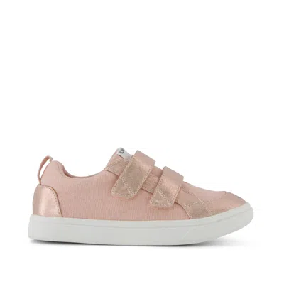Toms Kid's Cruz Double Strap Pale Rose Metallic Pu Kids Sneaker In Pink