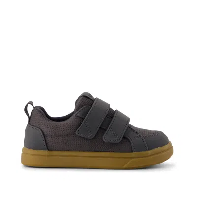 Toms Babies' Kid's Cruz Double Strap Toddler Sneaker Forged Iron Deboss Suede In Multi