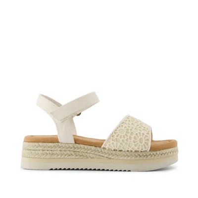 Toms Kid's Diana Kids Sandal Natural Moroccan Crochet In Animal Print