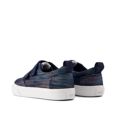 Toms Babies' Kid's Fenix Denim Double Strap Toddler Sneaker In Blue