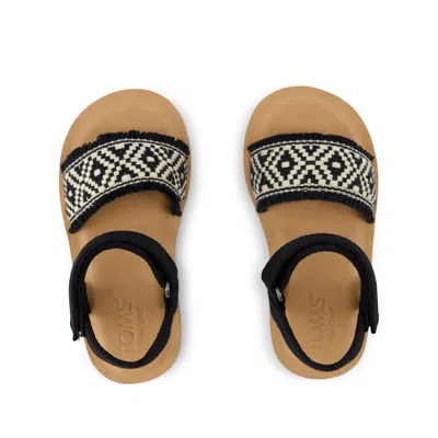 Toms Babies' Kid's Remi Ankle Strap Toddler Sandal Diamond Global Strap In Black