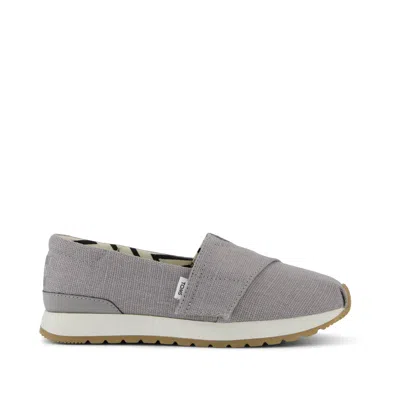 Toms Kid's Resident Plus Kids Sneaker Drizzle Heritage Canvas In Gray