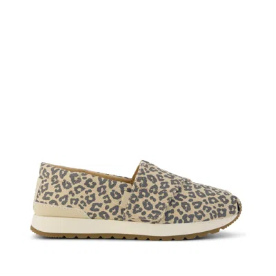 Toms Kid's Resident Plus Kids Sneaker Natural Leopard Print In Multi