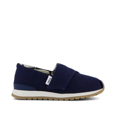 Toms Babies' Kid's Resident Plus Toddler Sneaker Navy Heritage Canvas In Blue