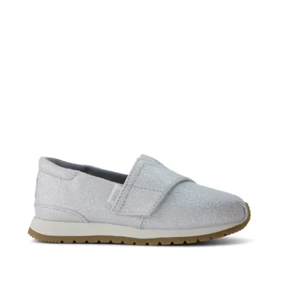 Toms Babies' Kid's Resident Plus Toddler Sneaker Silver Metallic Twill In Gray