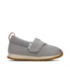 Toms Kid's Tiny Resident Drizzle Heritage Canvas Toddler Sneaker In Gray