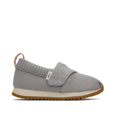 Toms Babies' Kid's Tiny Resident Drizzle Heritage Canvas Toddler Sneaker In Gray