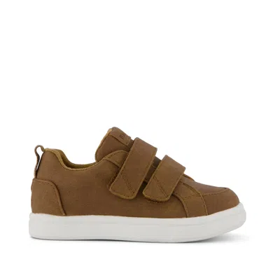 Toms Babies' Kid's Toddler Shoe Cruz Double Strap Toddler Sneaker Toffee Microsuede In Animal Print