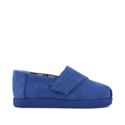 Toms Babies' Kid's  X Jamie Mizrahi Alpargata Classic Suede Toddler Shoe In Blue