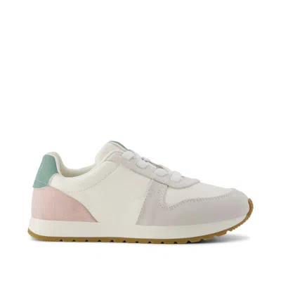 Toms Kid's Trvl Lite Retro Runner Kids Sneaker Water Repellent Multi Egret Vintage Twill