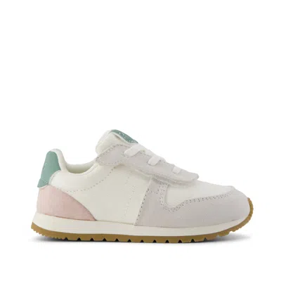Toms Babies' Kid's Trvl Lite Retro Runner Toddler Sneaker Water Repellent Multi Egret Vintage Twill