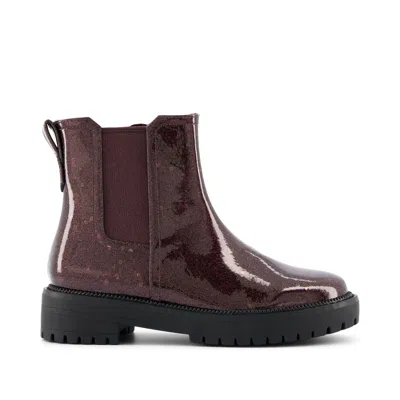 Toms Kid's Youth Bennet Blackberry Confetti Glitter Kids Boot In Brown