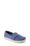 Toms Kids' Aclass Shoe In Navy Stripe