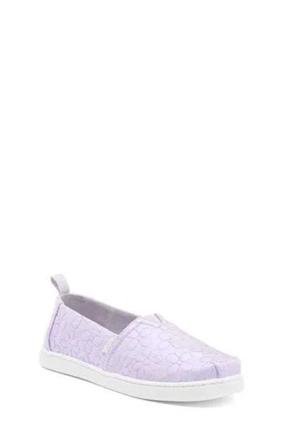 Toms Kids' Alpargata Resident Quilted Slip-on Sneaker In Purple