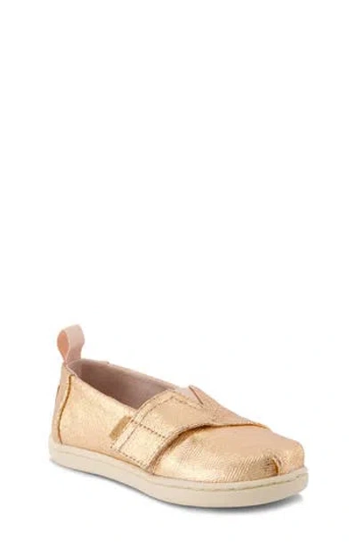 Toms Kids' Alpargata Slip-on Sneaker In Gold