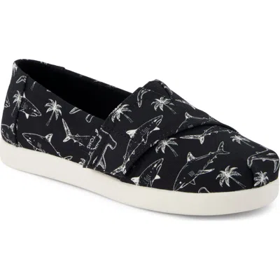 Toms Kids' Alpargata Sneaker In Black