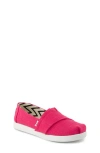 Toms Kids' Alpargata Sneaker In Bright Pink