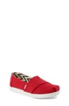 Toms Kids' Alpargata Sneaker In Red