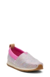 Toms Kids' Areside Slip-on Shoe In Pink