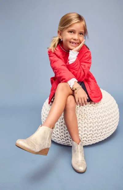 Toms Kids' Clare Zip Wedge Bootie In Neutral