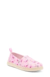 Toms Kids' Classic Alpargata Flamingo Slip-on In Pink