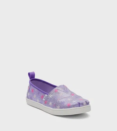 Toms Kids  Alpargata 10020127 Purple Canvas Slip On Casual Shoes Jobb894
