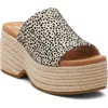 Toms Lailam Espadrille Platform Slide Sandal In Natural
