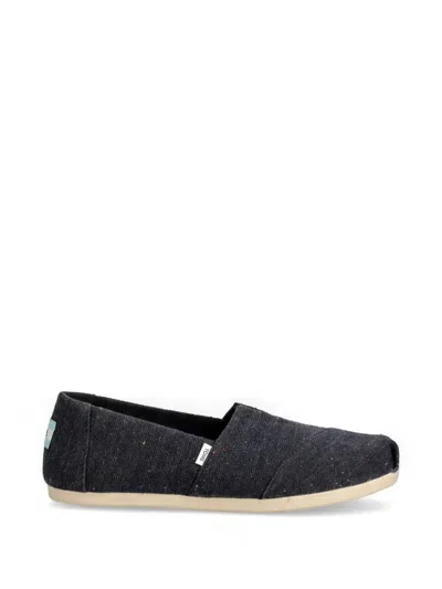 Toms Logo-detail Espadrilles In Black