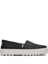 Toms Lug "black/white" Sneakers In Black