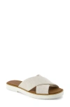 Toms Mae Crisscross Slide Sandal In Natural Yarn Dye
