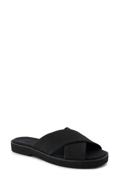 Toms Mae Crossover Slide Sandal In Black