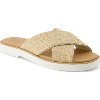 Toms Mae Crossover Slide Sandal In Brown