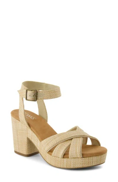 TOMS TOMS MAJORCA ANKLE STRAP PLATFORM SANDAL