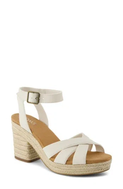 TOMS TOMS MAJORCA ANKLE STRAP PLATFORM SANDAL