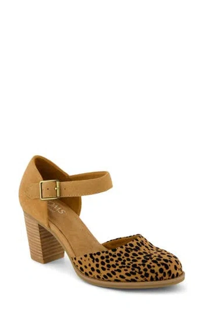 Toms Majorca Block Heel Sandal In Brown