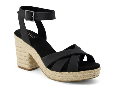 Toms Majorca Platform Sandal In Black