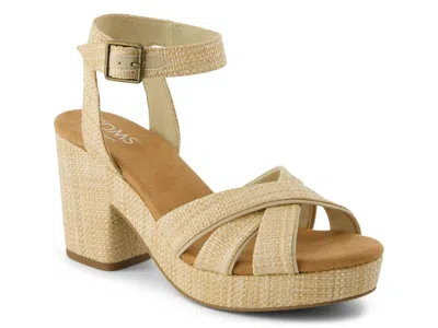 Toms Majorca Platform Sandal In Brown