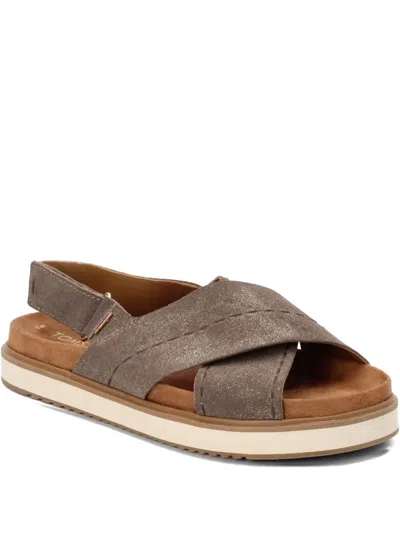 Toms Marisa "dusty Gold Star" Sandals In Brown